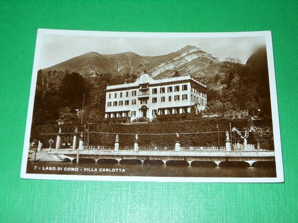 Cartolina Lago di Como - Villa Carlotta 1935