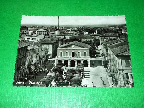 Cartolina Cecina - Panorama 1955 ca