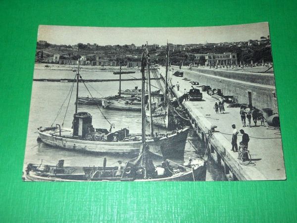 Cartolina Giulianova - Il porto 1954