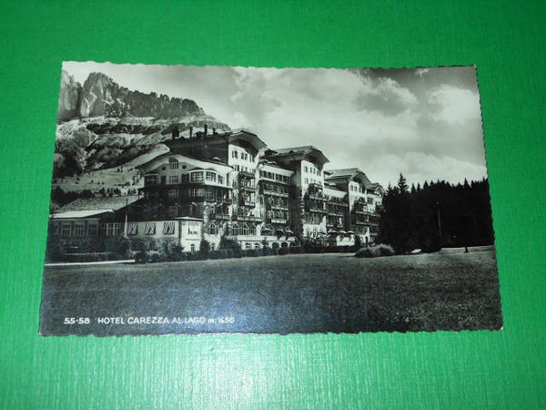 Cartolina Hotel Carezza al Lago - Karersee 1940 ca