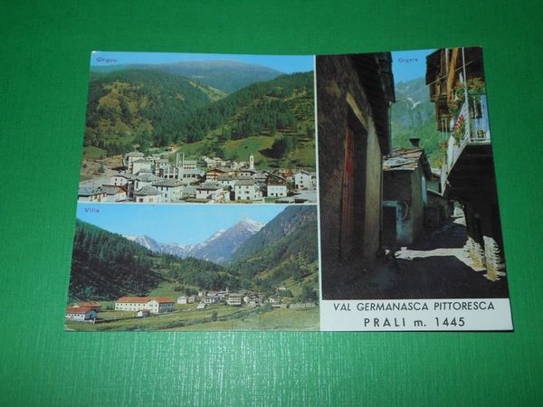 Cartolina Val Germanasca - PRALI - Vedute diverse 1970