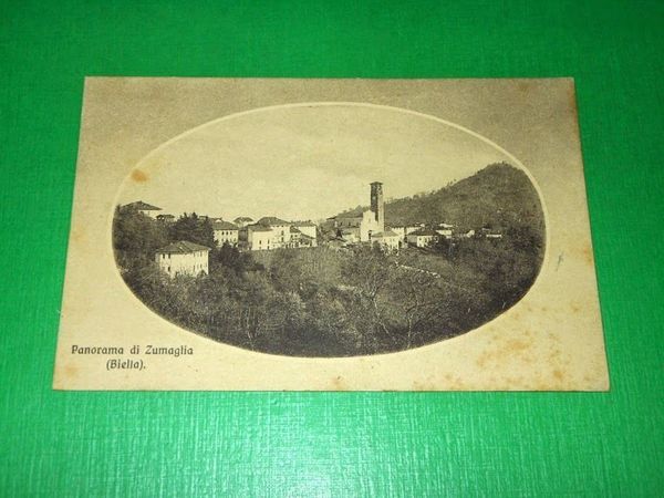 Cartolina Zumaglia ( Biella ) - Panorama 1913