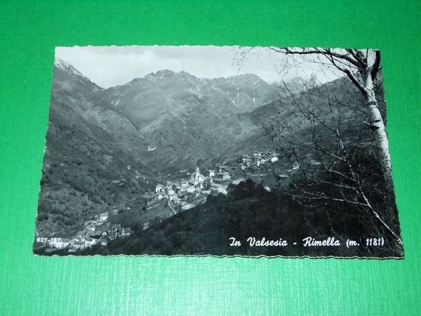 Cartolina In Valsesia - Rimella - Panorama 1956