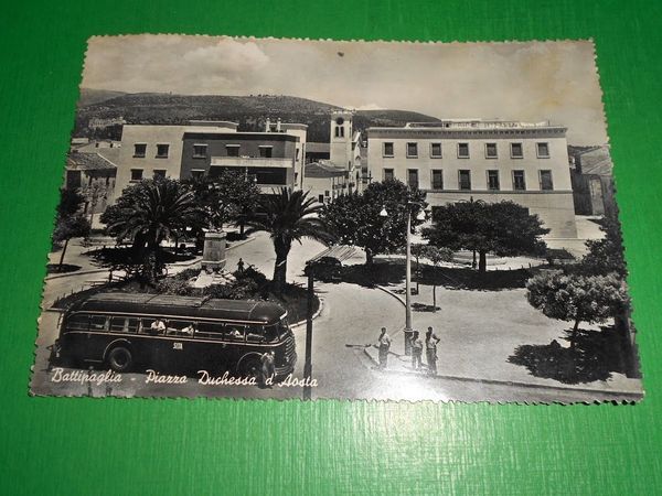 Cartolina Battipaglia - Piazza Duchessa d' Aosta - 1953