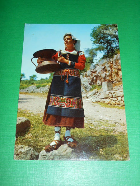 Cartolina Ciociaria Pittoresca - Caratteristico Costume Ciociaro 1980