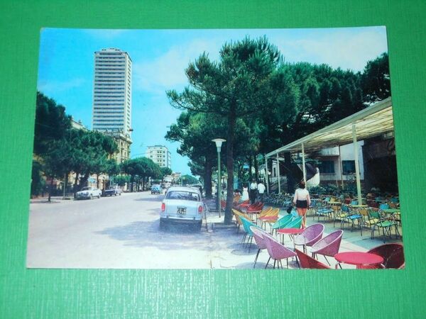 Cartolina Cesenatico - Viale Carducci 1963.