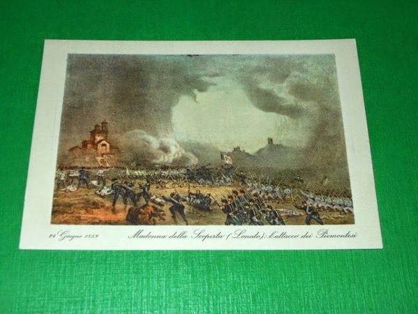 Cartolina Comitato Bresciano per il Centenario 1859 - Madonna della …