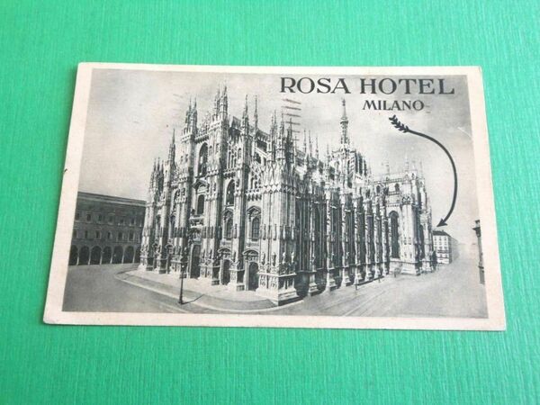 Cartolina Pubblicità Rosa Hotel ( Milano ) - Il Duomo …