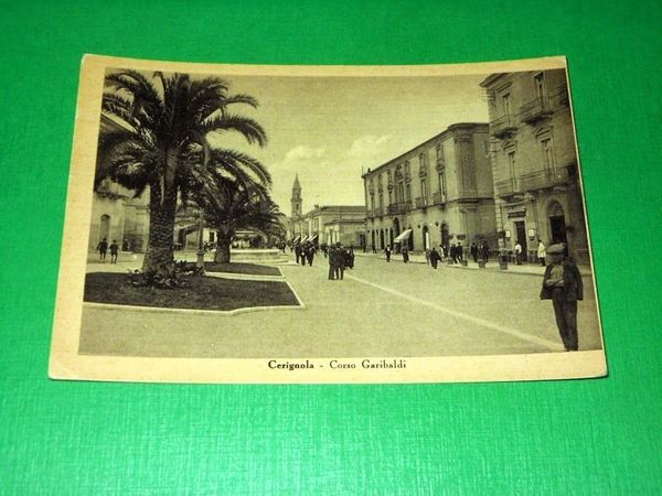 Cartolina Cerignola - Corso Garibaldi 1949