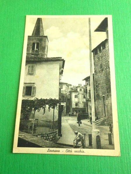 Cartolina Laurana - Città vecchia 1941.