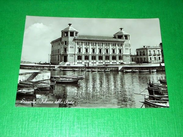 Cartolina Siracusa - Palazzo delle Poste 1955 ca