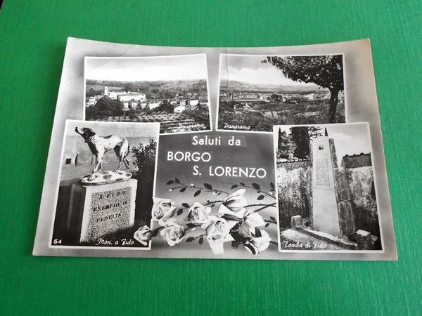 Cartolina Saluti da Borgo San Lorenzo - Vedute diverse 1955 …