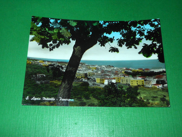 Cartolina Sant'Agata di Militello - Panorama 1966