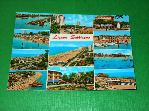 Cartolina Lignano Sabbiadoro - Vedute diverse 1965