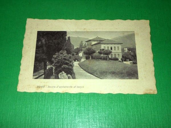Cartolina Schio - Scuola d' avviamento al lavoro 1938