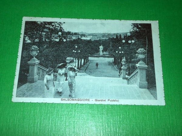 Cartolina Salsomaggiore - Giardini Pubblici 1917