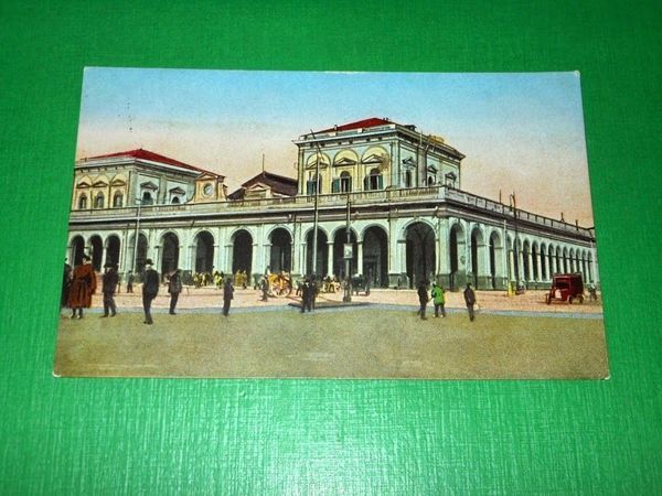 Cartolina Napoli - Stazione Centrale 1915 ca.
