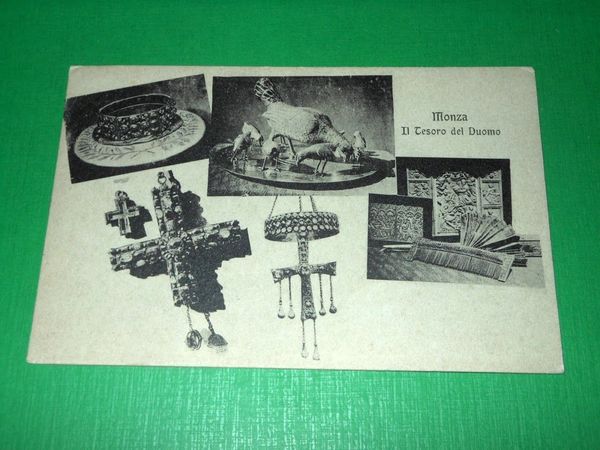 Cartolina Monza - Il tesoro del Duomo - vedute diverse …
