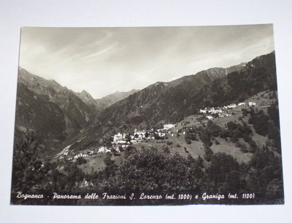 Cartolina Bognanco - S. Lorenzo e Graniga 1960 ca