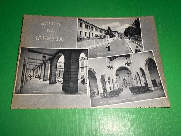Cartolina Saluti da Isernia - Vedute diverse - 1950 ca