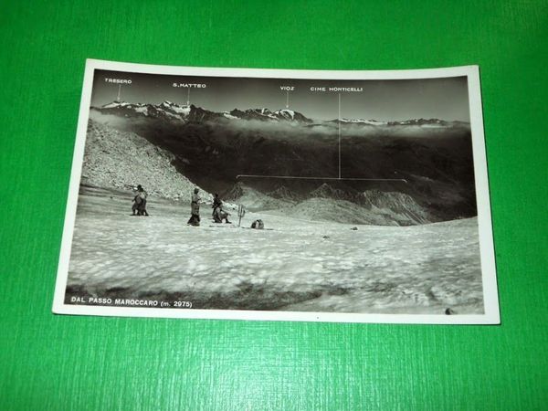 Cartolina Dal Passo Maroccaro - Veduta dei Monti 1938