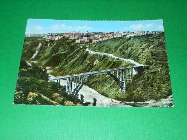 Cartolina Catanzaro - Panorama e Ponte di Silano 1963