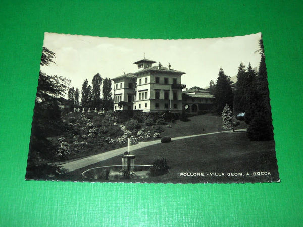 Cartolina Pollone - Villa Geom. A . Bocca 1954