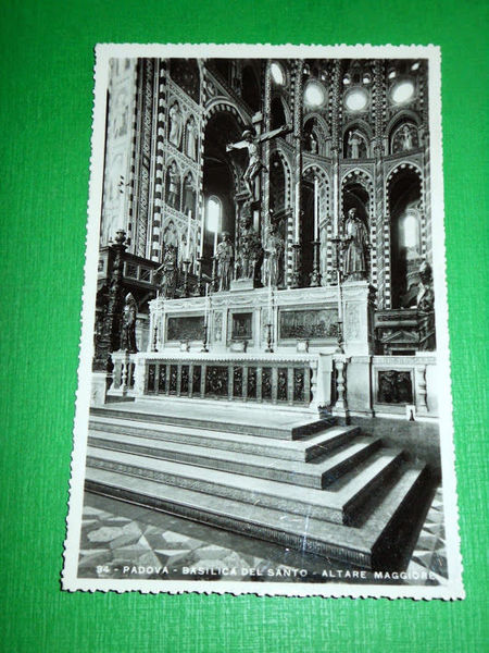 Cartolina Padova - Basilica del Santo - Altare Maggiore 1935 …