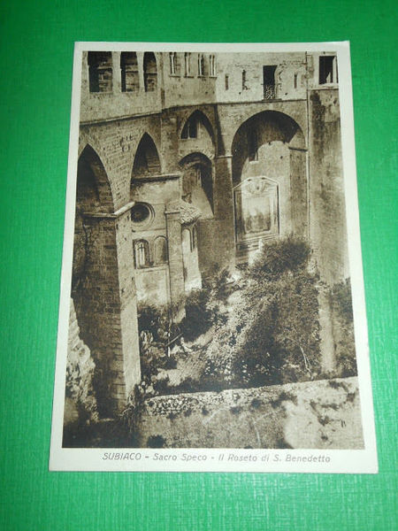 Cartolina Subiaco - Sacro Speco - Il Roseto di S. …