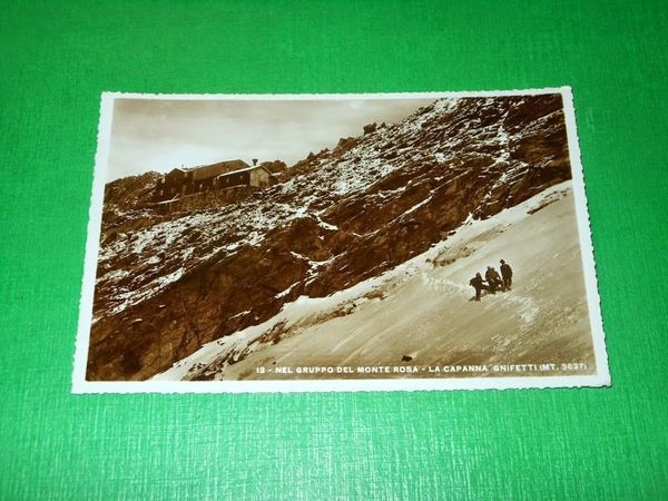 Cartolina Nel Gruppo del Monte Rosa - La Capanna Gnifetti …