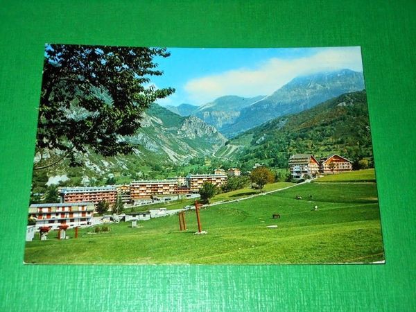 Cartolina Limone Piemonte - Campo d'equitazione e nuovi complessi 1973