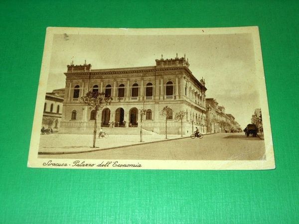 Cartolina Siracusa - Palazzo dell' Economia 1942