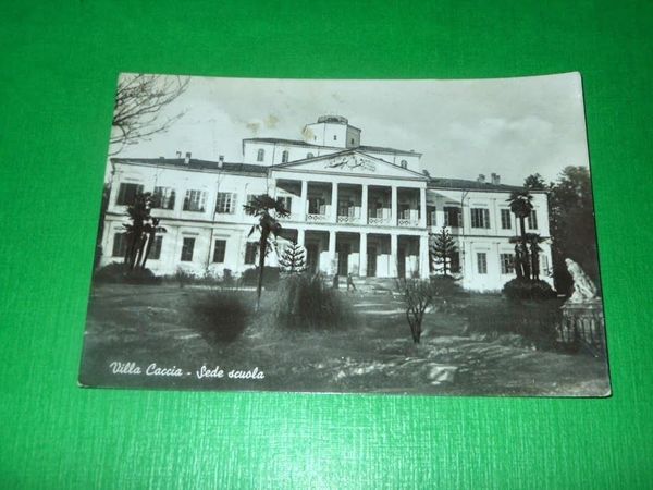 Cartolina Romagnano Sesia - Villa Caccia - Sede Scuola 1954