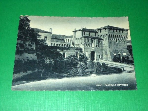Cartolina Lugo - Castello Estense 1947