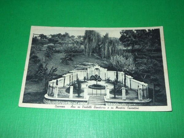 Cartolina Cosenza - Ara ai Fratelli Bandiera e ai Martiri …