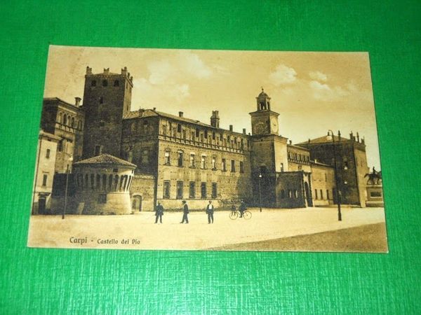 Cartolina Carpi - Castello dei Pio 1920 ca