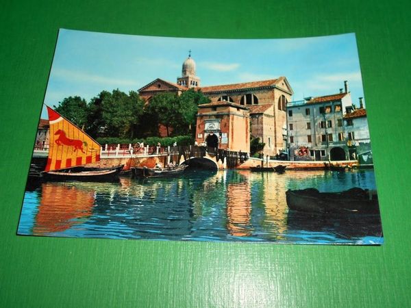 Cartolina Chioggia - Ingresso della Città - Il Duomo 1960 …