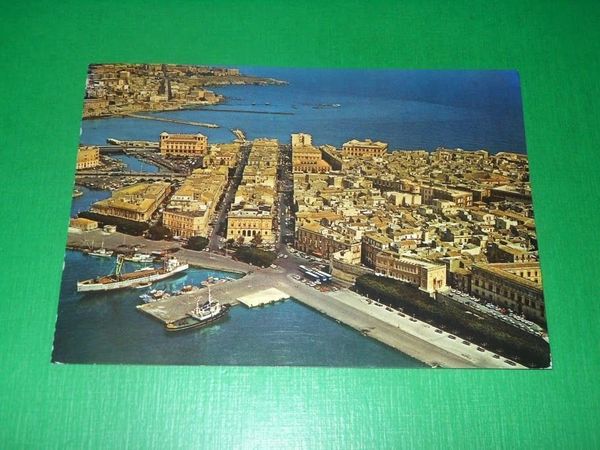Cartolina Siracusa - Veduta aerea 1980 ca