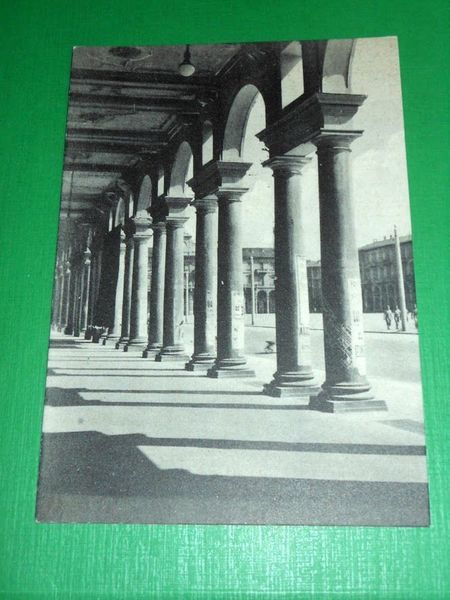 Cartolina Alessandria - Portici Piazza Garibaldi 1950 ca