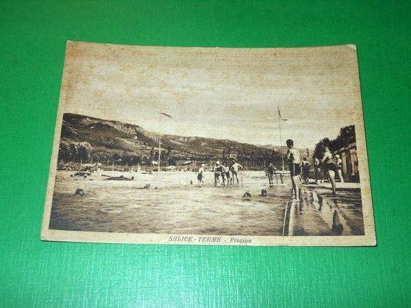 Cartolina Salice Terme - Piscina 1935