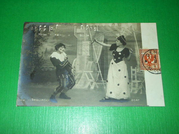 Cartolina Opera Lirica - Ruggero Leoncavallo - Pagliacci 1900 ca. …