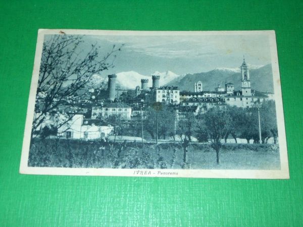 Cartolina Ivrea - Panorama - 1956