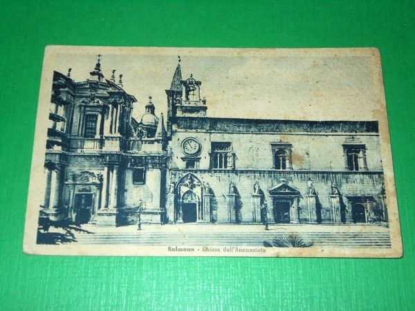 Cartolina Sulmona - Chiesa dell' Annunziata 1950