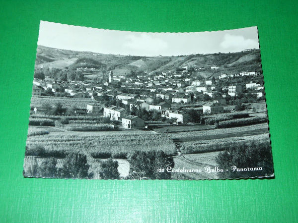 Cartolina Castelnuovo Belbo - Panorama 1958