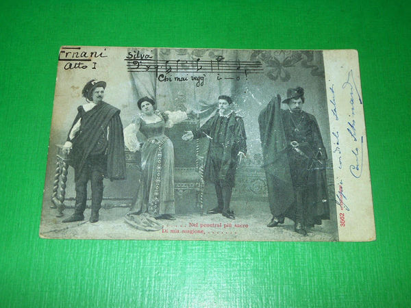 Cartolina Opera Lirica - Giuseppe Verdi - Ernani 1904 #3562