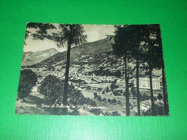 Cartolina Dolomiti - Fiera di Primiero - Panorama 1956