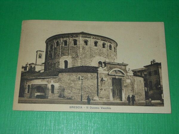 Cartolina Brescia - Il Duomo Vecchio 1929.