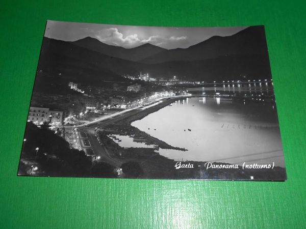 Cartolina Gaeta - Panorama ( notturno ) 1966