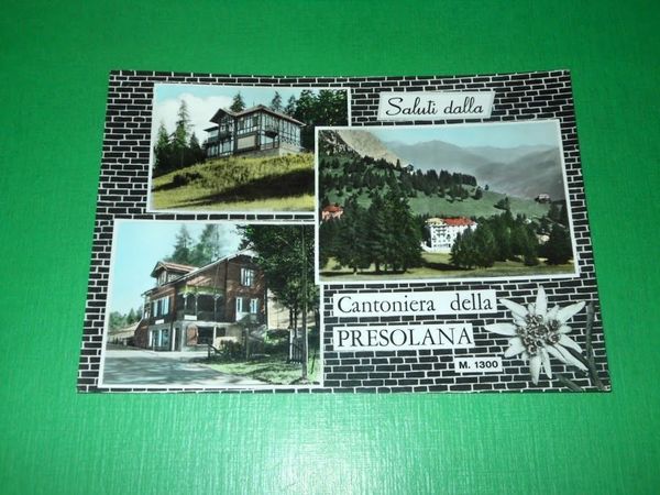 Cartolina Saluti dalla Cantoniera della Presolana - Vedute diverse 1966