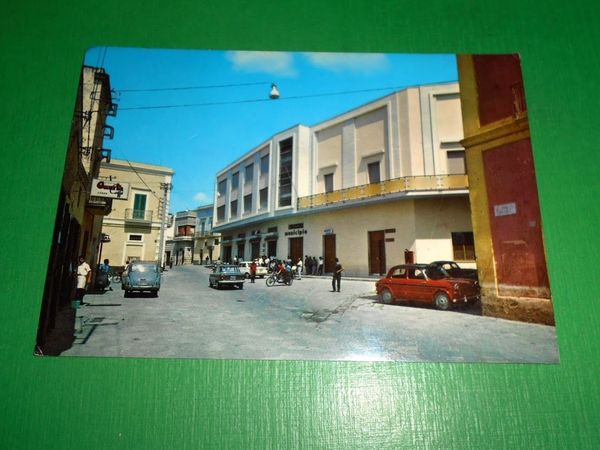 Cartolina Matino - Piazza Municipio 1977.